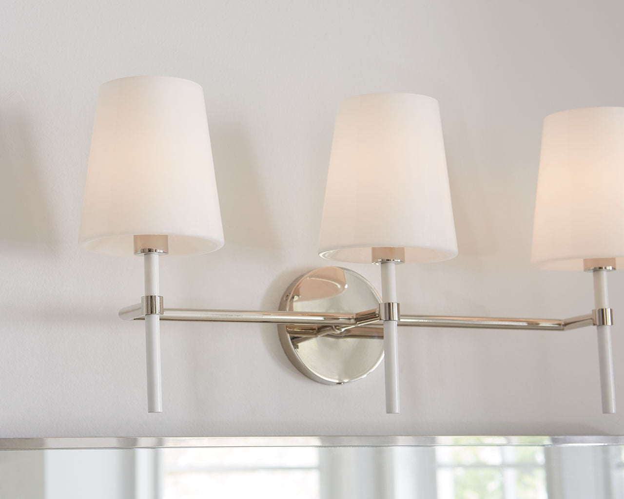Monroe 3-Light Bath Sconce | Polished Nickel