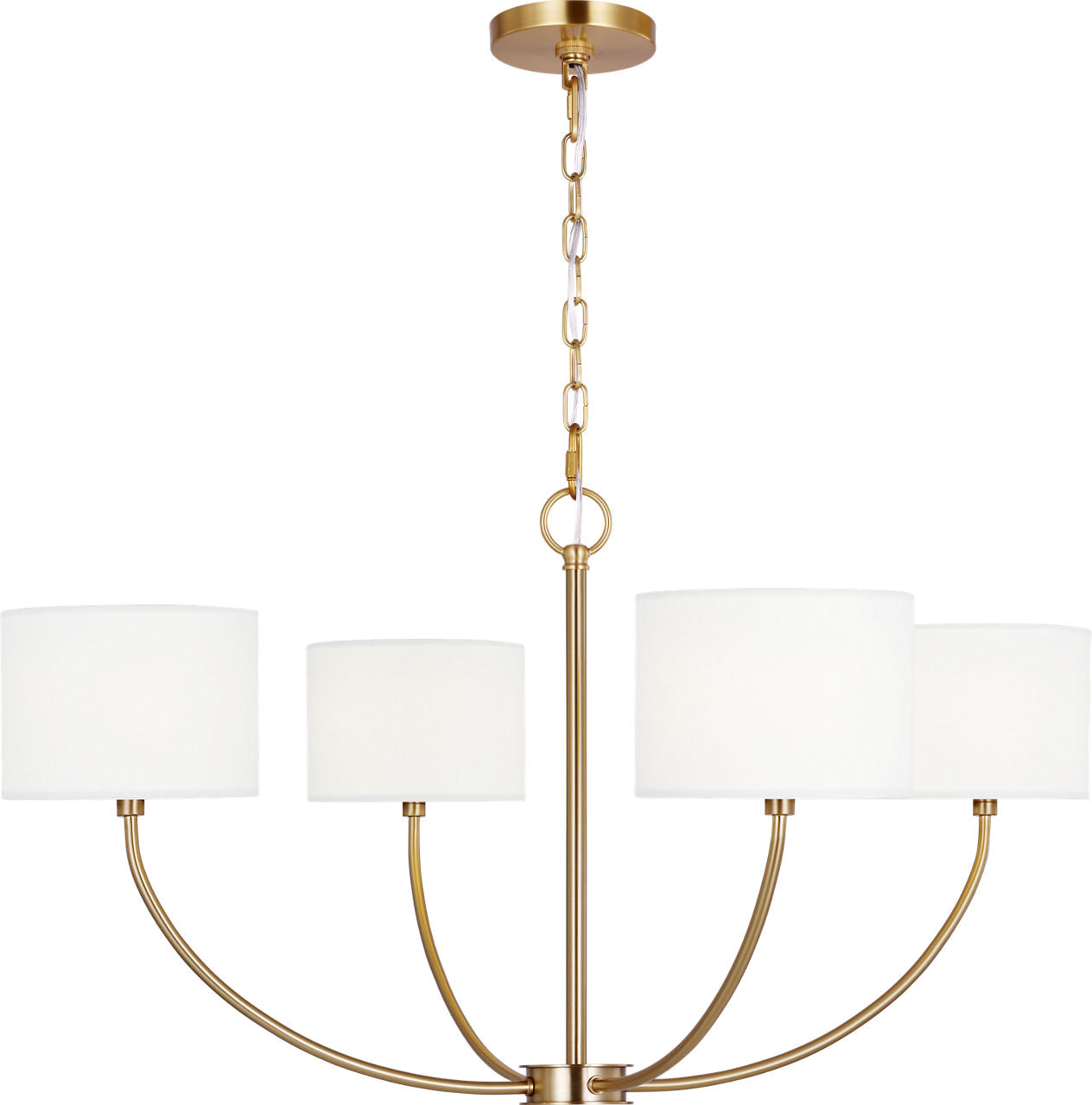 Sawyer Small Chandelier Burnished Brass