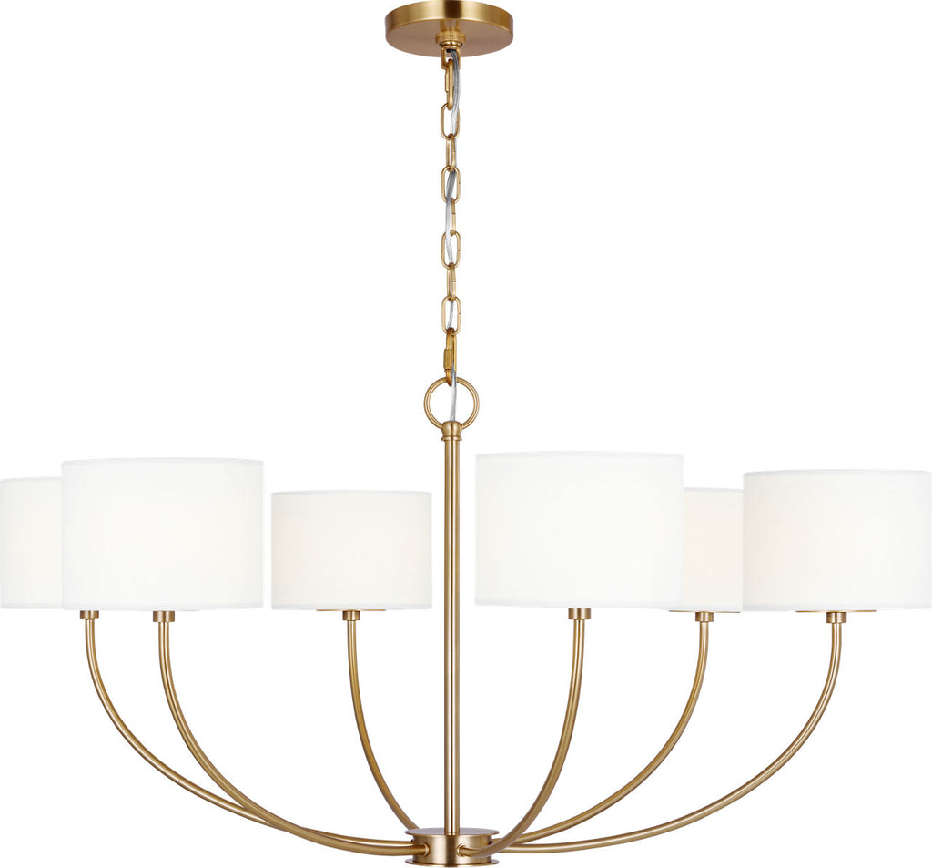 Sawyer Medium Chandelier Burnished Brass