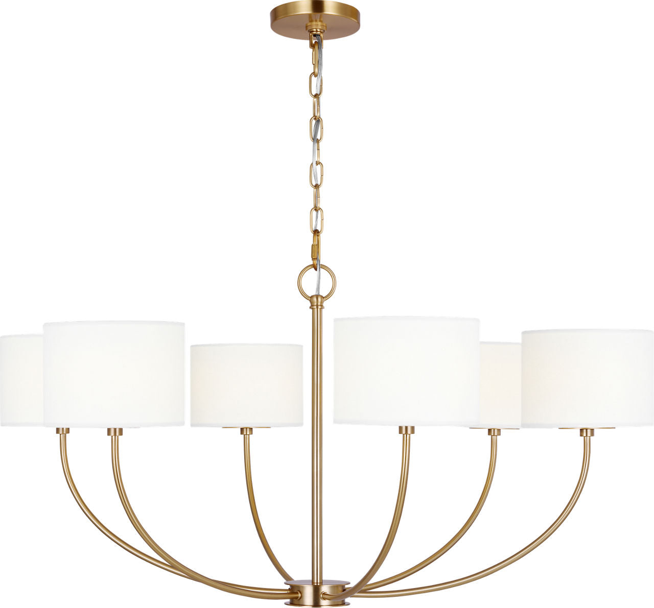Sawyer Medium Chandelier Burnished Brass