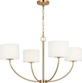 Sawyer Small Chandelier Burnished Brass