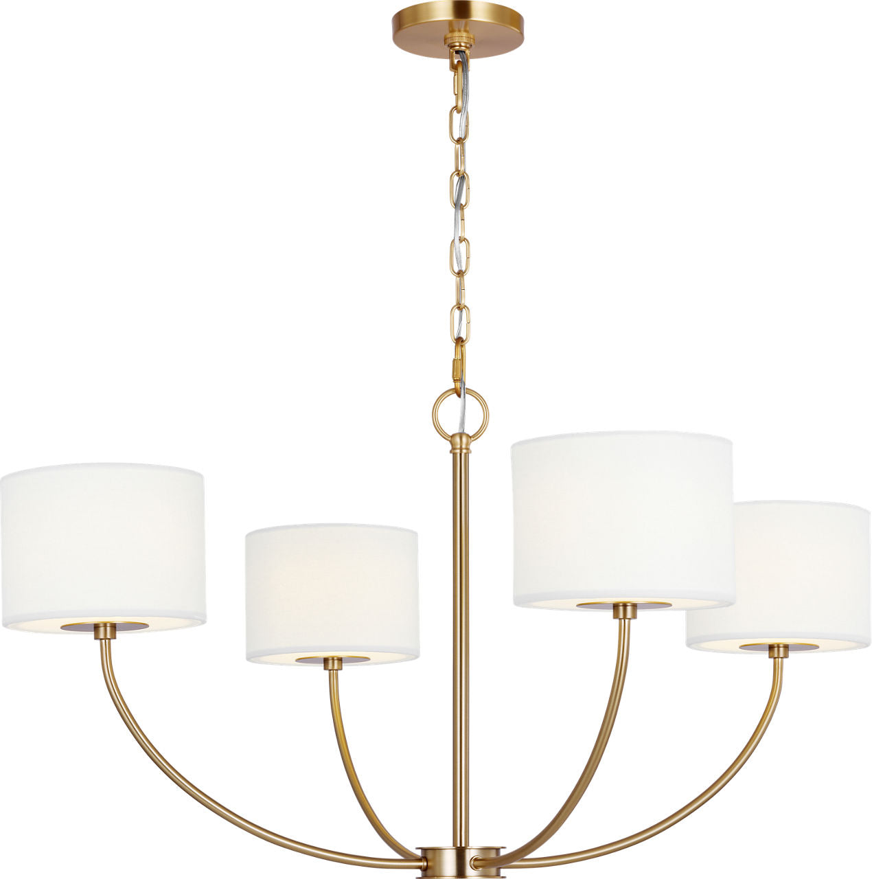 Sawyer Small Chandelier Burnished Brass