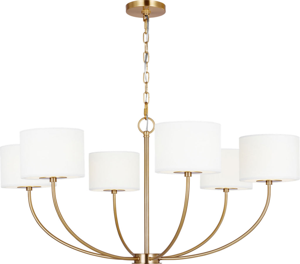 Sawyer Medium Chandelier Burnished Brass