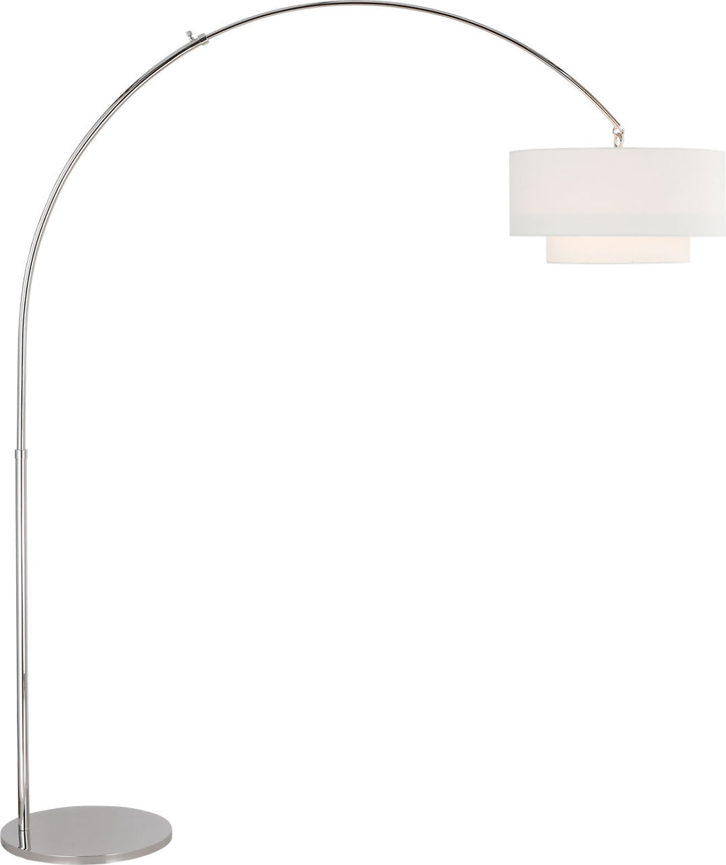 Sawyer Floor Lamp Polished Nickel Bulbs Included