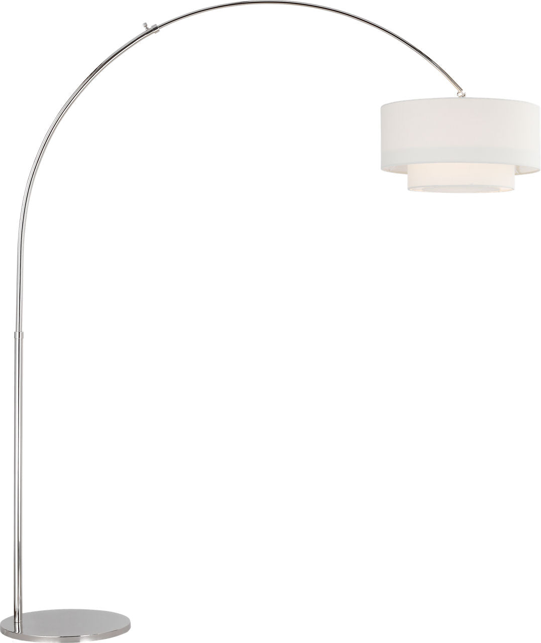 Sawyer Floor Lamp Polished Nickel Bulbs Included