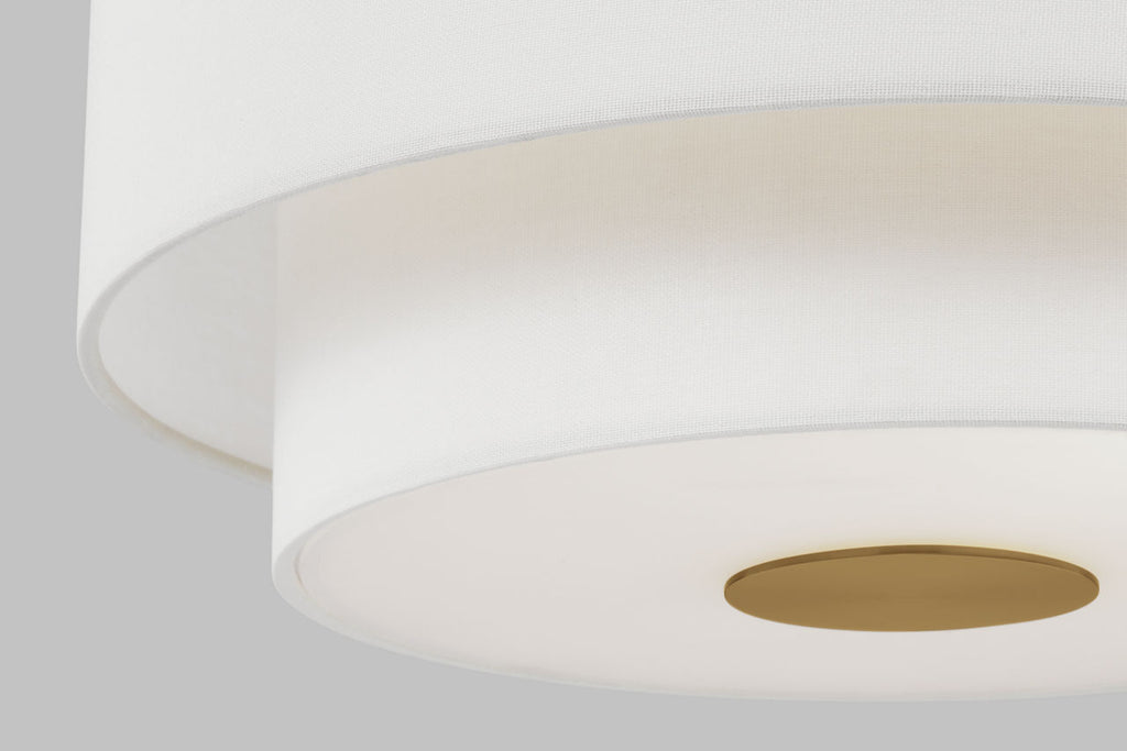 Sawyer Flush Mount Burnished Brass