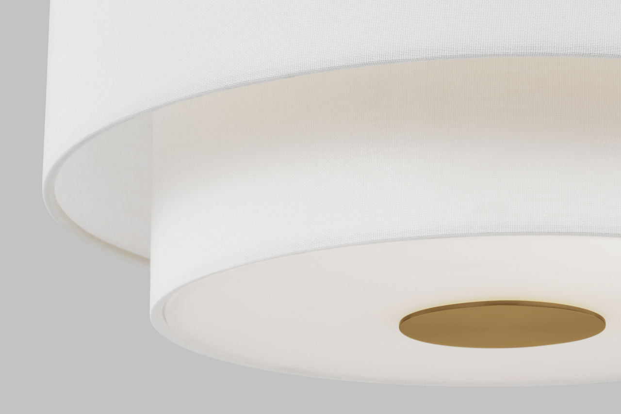 Sawyer Flush Mount Burnished Brass