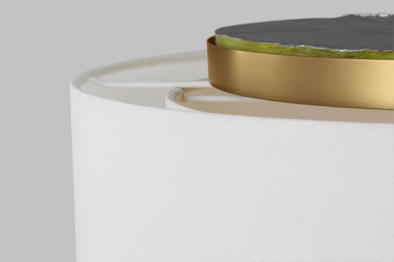Sawyer Flush Mount Burnished Brass