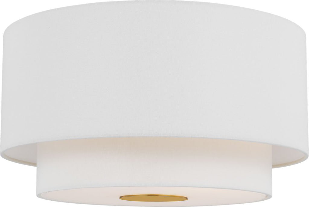 Sawyer Flush Mount Burnished Brass