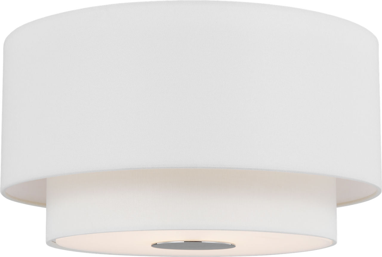 Sawyer Flush Mount Polished Nickel
