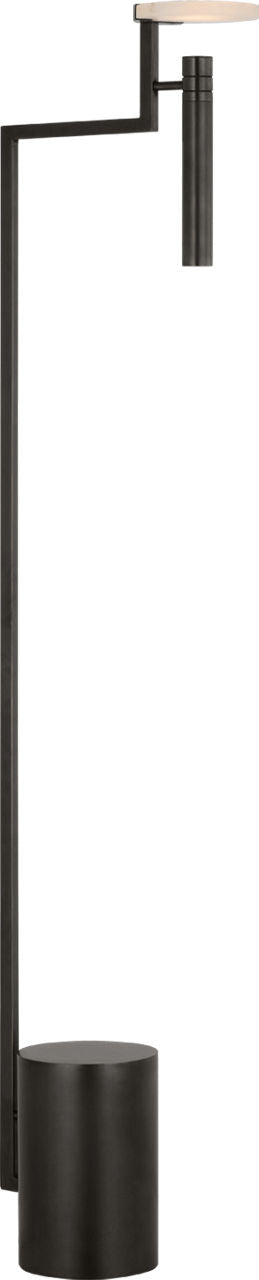 Melange 52" Floating Disc Floor Lamp | Bronze | Alabaster