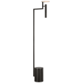 Melange 52" Floating Disc Floor Lamp | Bronze | Alabaster