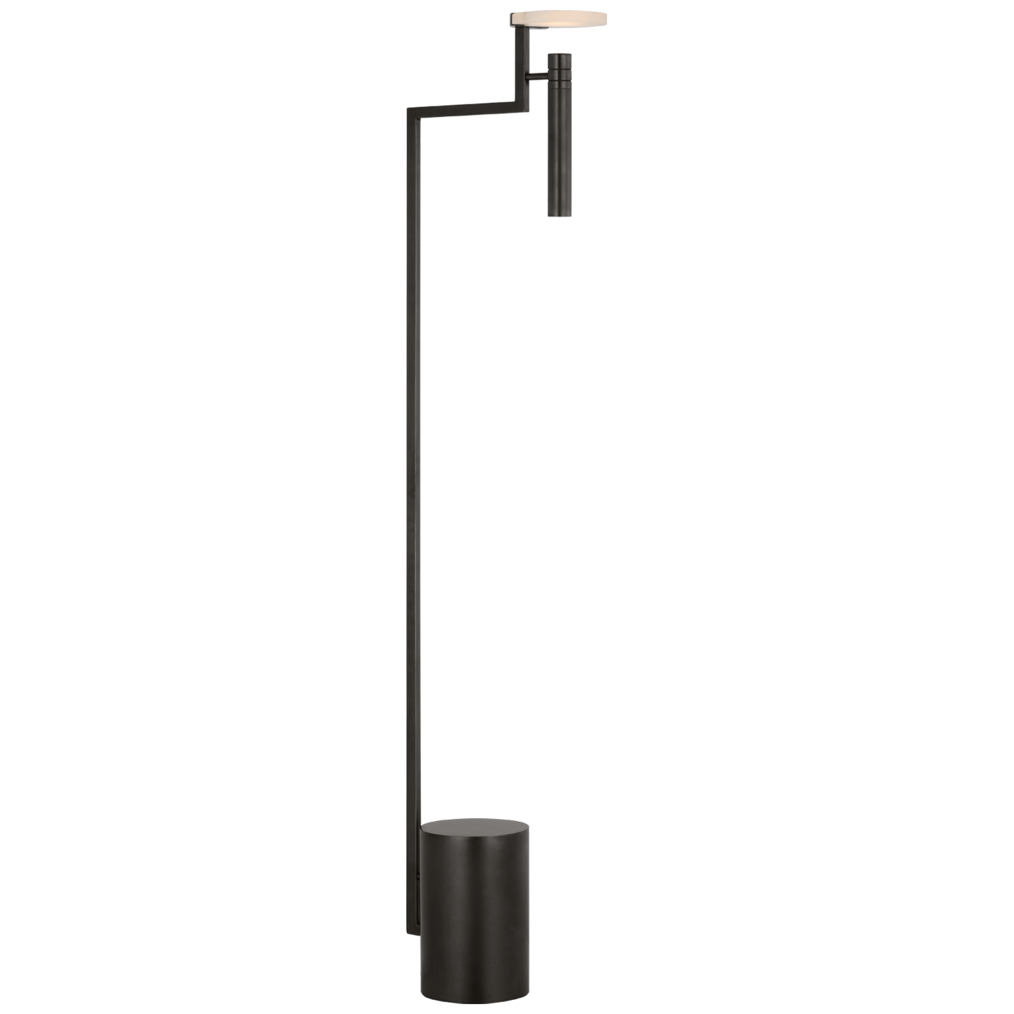 Melange 52" Floating Disc Floor Lamp | Bronze | Alabaster