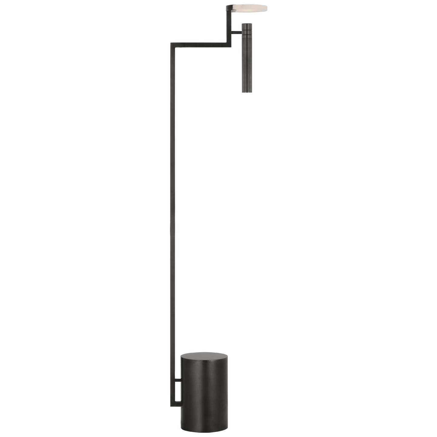 Melange 52" Floating Disc Floor Lamp | Bronze | Alabaster