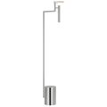Melange 52" Floating Disc Floor Lamp | Polished Nickel | Alabaster