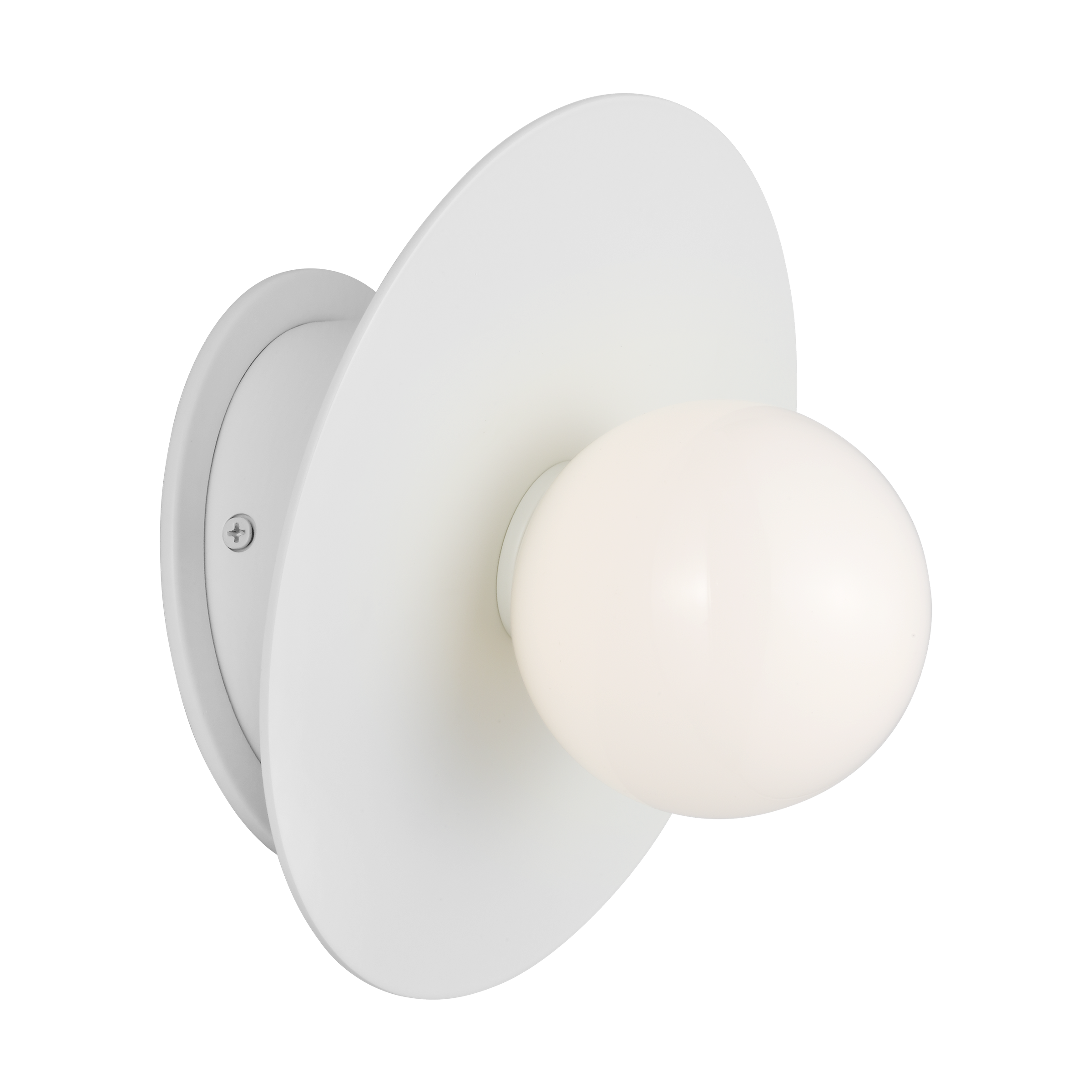 Nodes Large Angled Sconce | Matte White