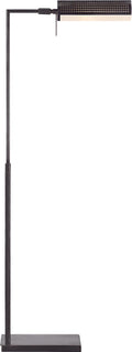 Precision Pharmacy Floor Lamp | Bronze | White Glass