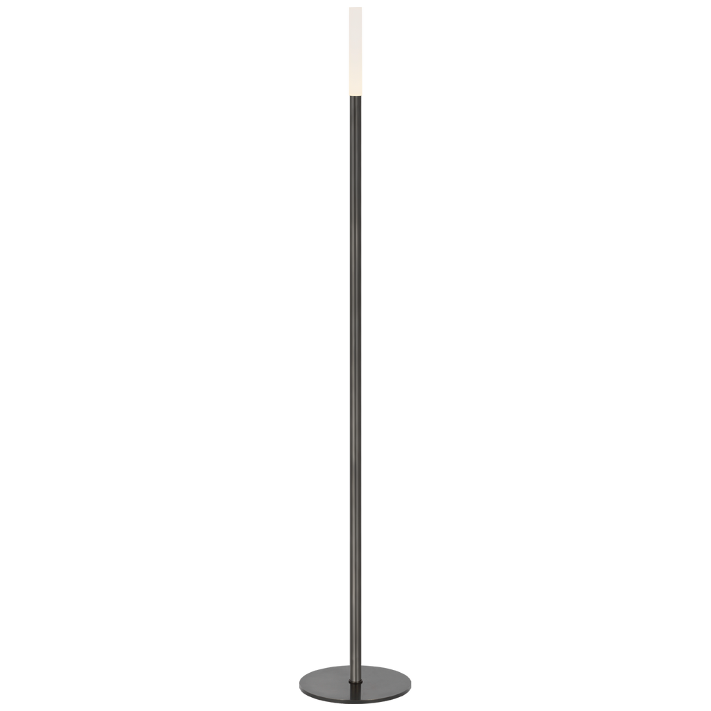 Rousseau 60" Floor Lamp | Bronze | Etched Crystal