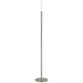 Rousseau 60" Floor Lamp | Polished Nickel | Etched Crystal