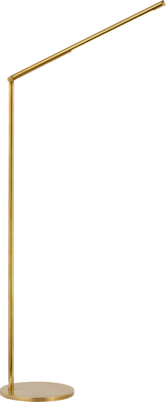 Cona Large Articulating Floor Lamp | Antique-Burnished Brass