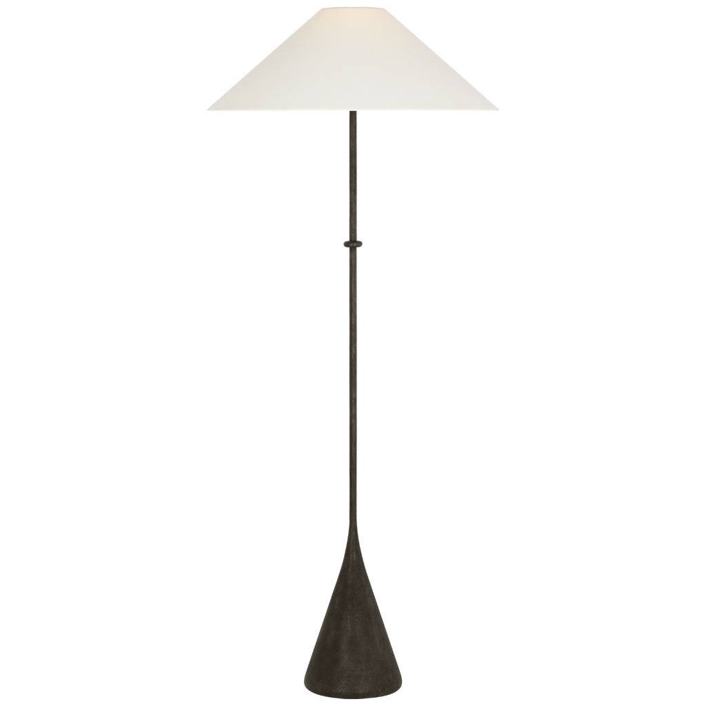 Zealous 62" Floor Lamp | Garden Bronze | Linen Shade