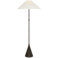 Zealous 62" Floor Lamp | Garden Bronze | Linen Shade