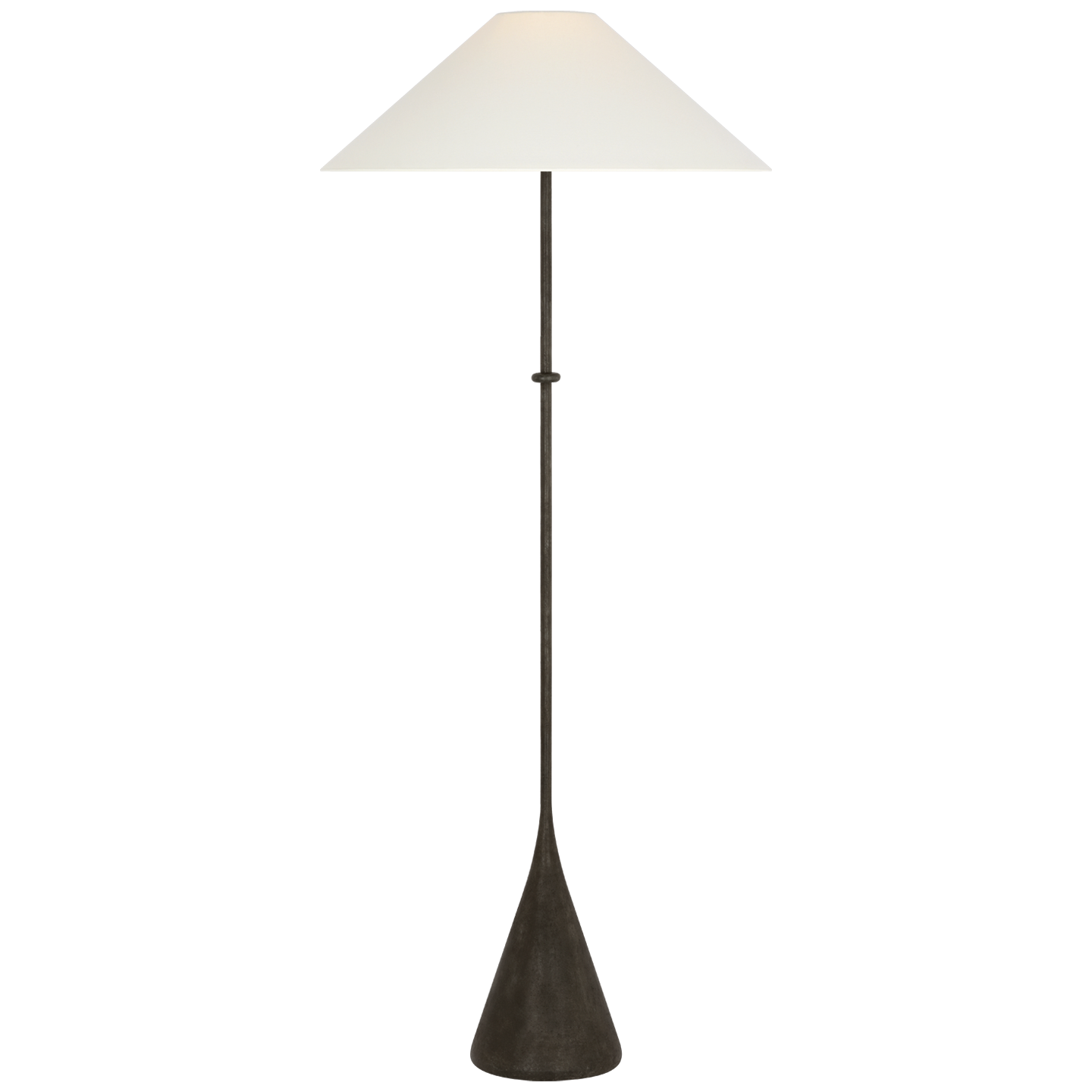 Zealous 62" Floor Lamp | Garden Bronze | Linen Shade