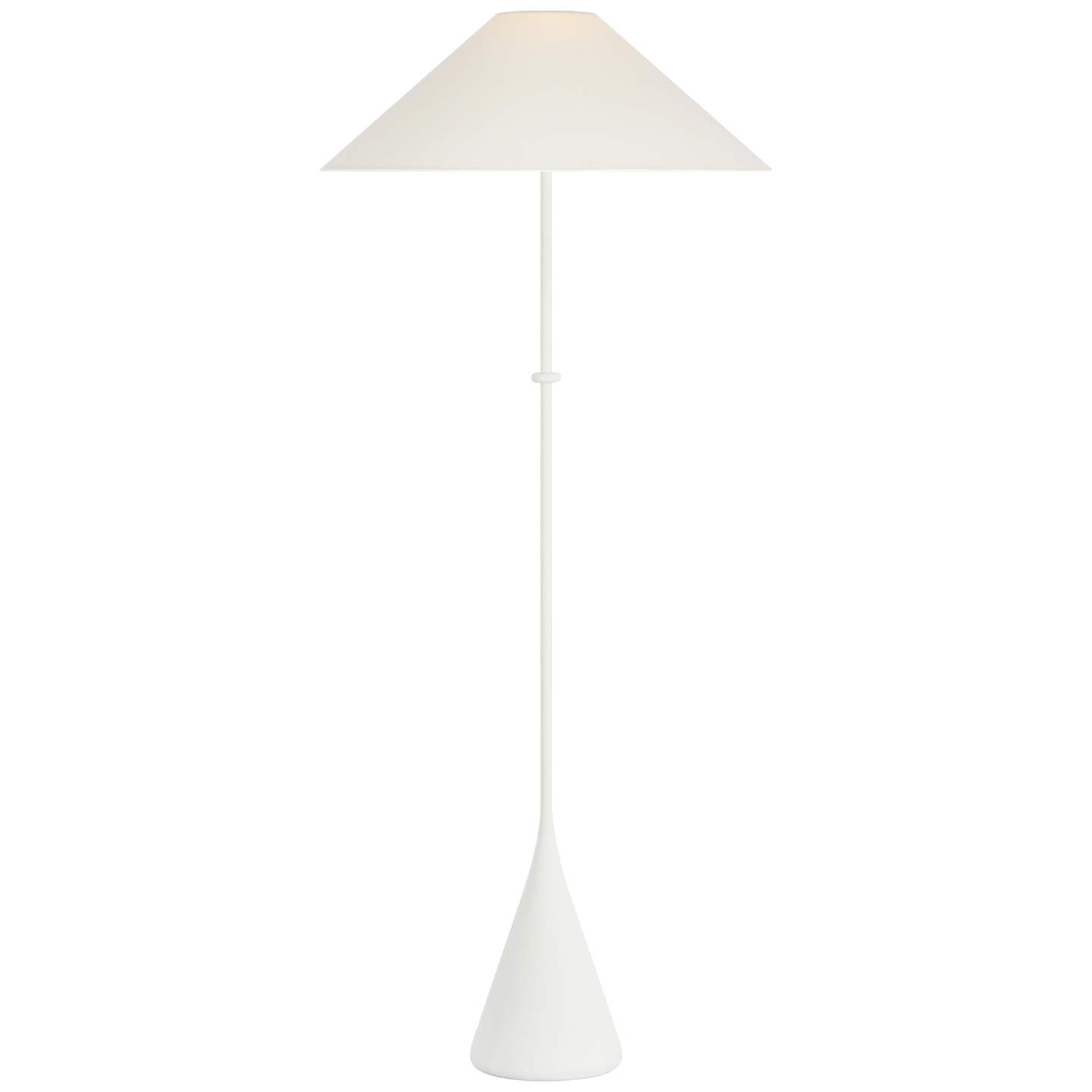 Zealous 62" Floor Lamp | Museum White | Linen Shade