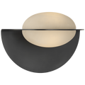 Fosse 9" Invertable Oval Sconce | Bronze | Alabaster