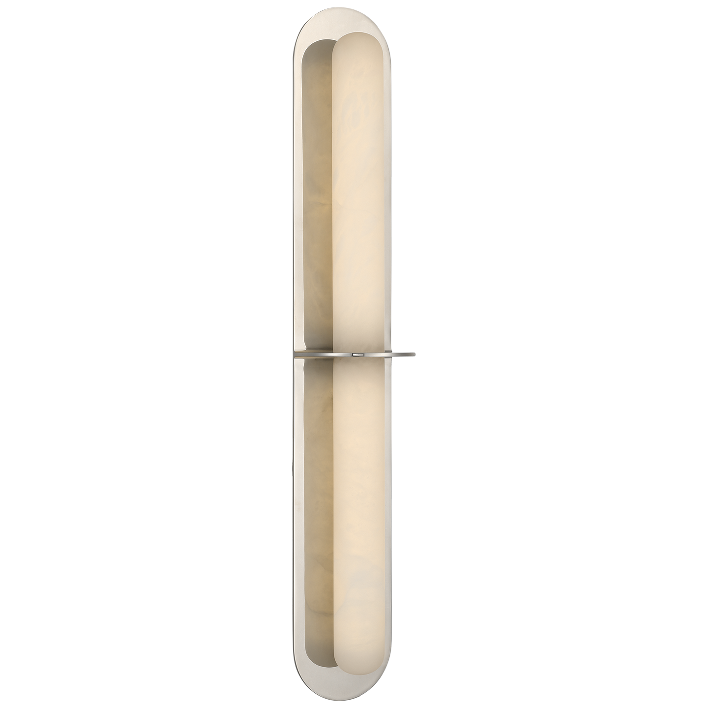 Fosse 28" Linear Tube Sconce | Polished Nickel | Alabaster