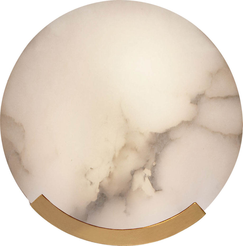 Melange Sconce | Antique-Burnished Brass | Alabaster