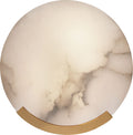 Melange Sconce | Antique-Burnished Brass | Alabaster