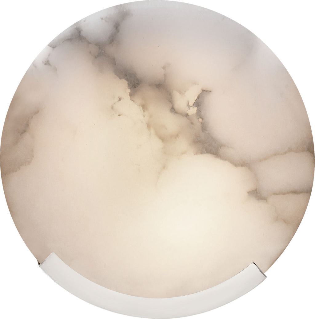 Melange Sconce | Polished Nickel | Alabaster