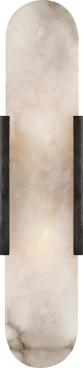 Melange Elongated Sconce | Bronze | Alabaster