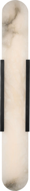 Melange 28" Elongated Sconce | Bronze | Alabaster