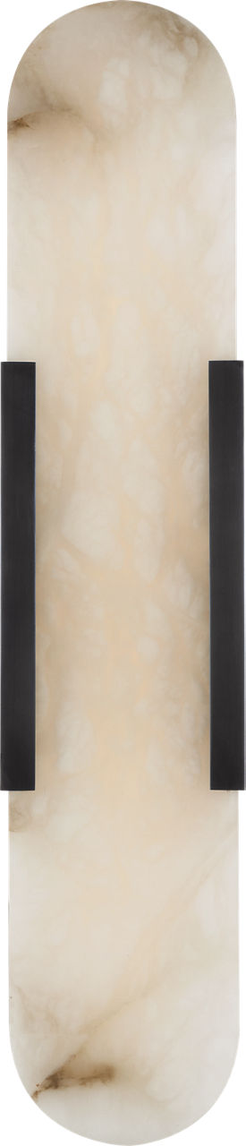 Melange 20" Elongated Sconce | Bronze | Alabaster