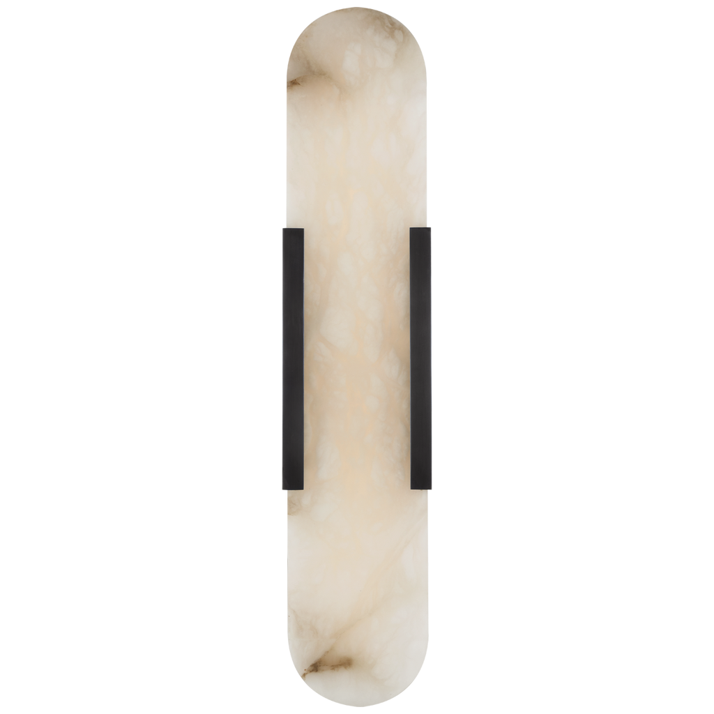 Melange 20" Elongated Sconce | Bronze | Alabaster