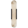 Melange 20" Elongated Sconce | Bronze | Alabaster