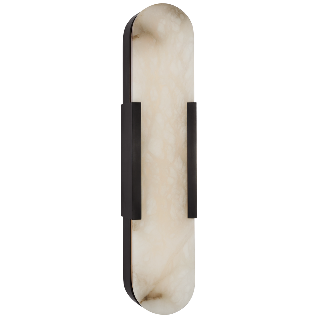 Melange 20" Elongated Sconce | Bronze | Alabaster