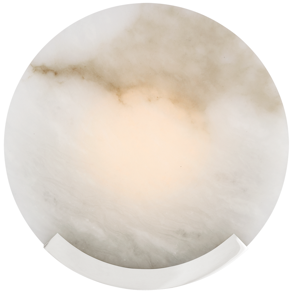 Melange 10" Sconce | Polished Nickel | Alabaster