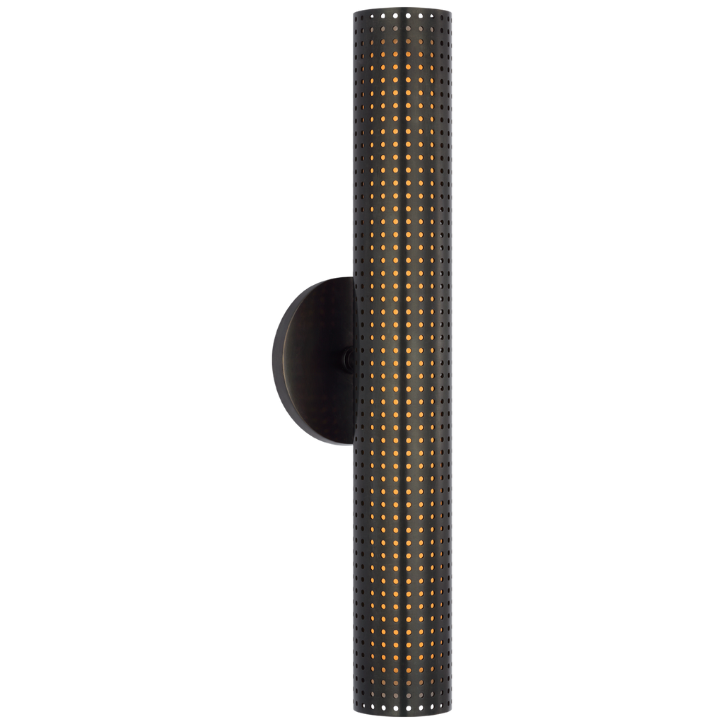 Precision 18" Bullet Sconce | Bronze | White Glass