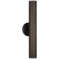 Precision 18" Bullet Sconce | Bronze | White Glass