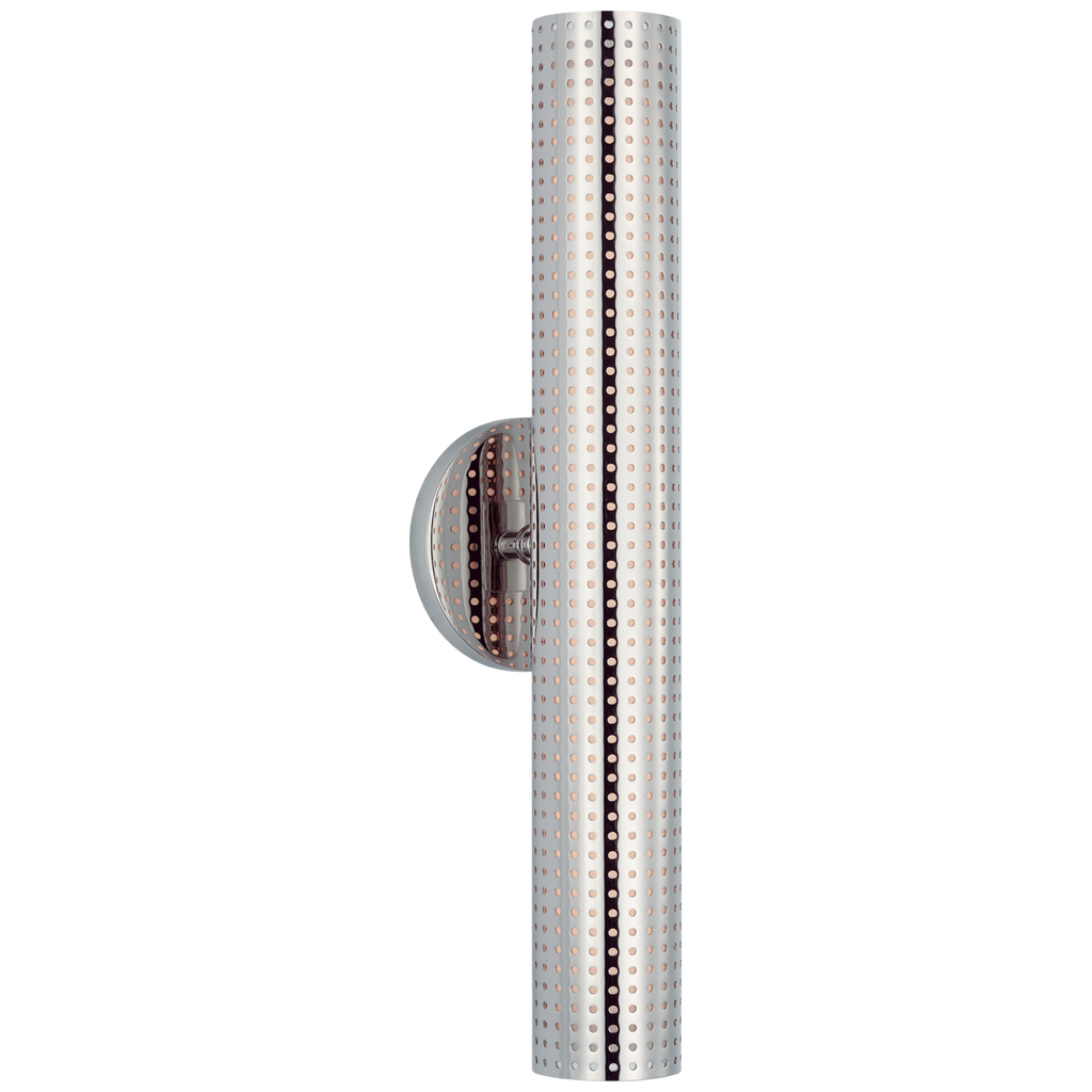 Precision 18" Bullet Sconce | Polished Nickel | White Glass