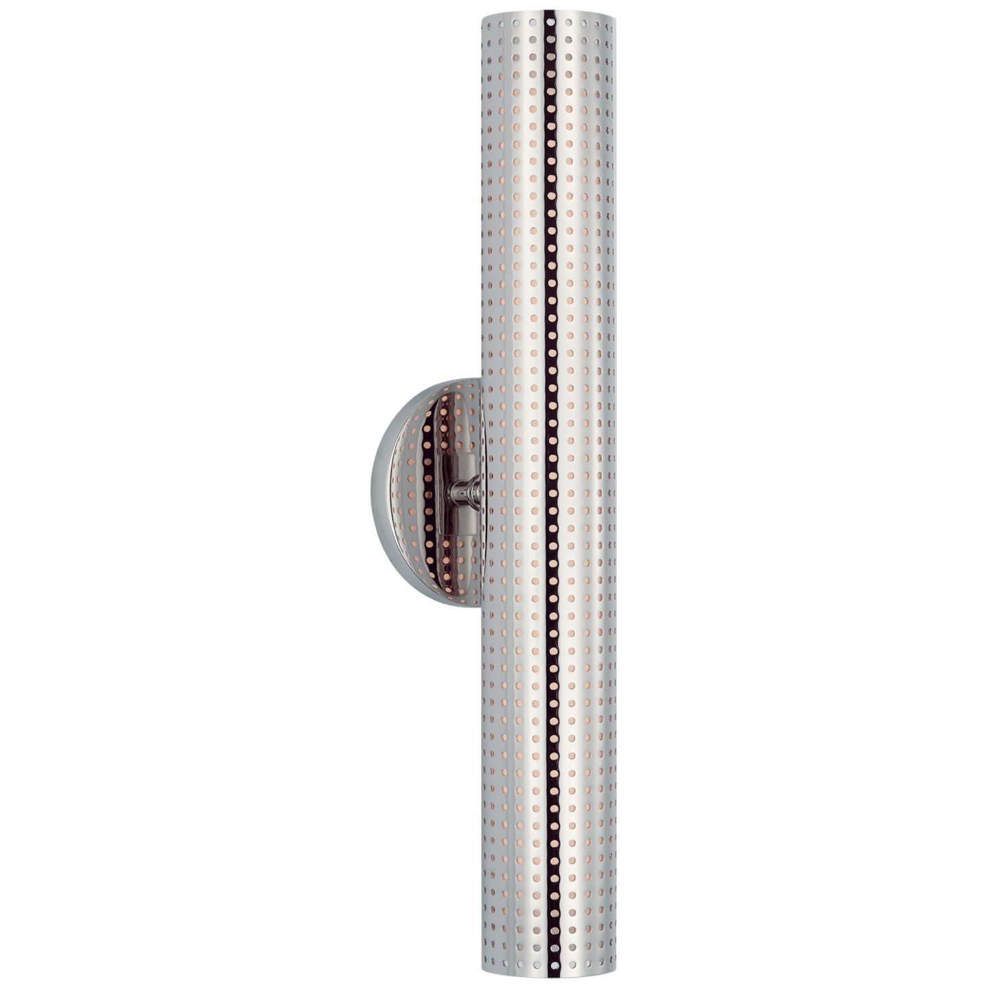 Precision 18" Bullet Sconce | Polished Nickel | White Glass