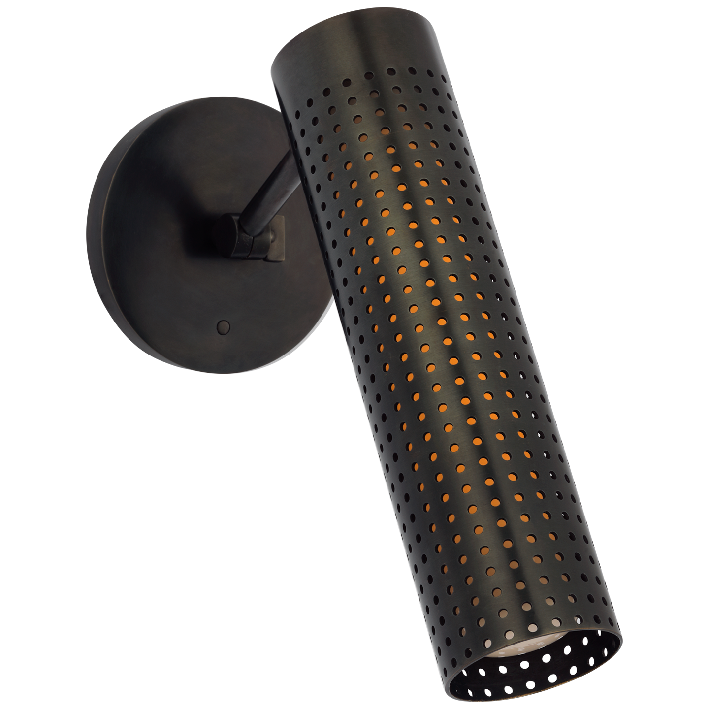 Precision 12" Articulating Sconce | Bronze | White Glass