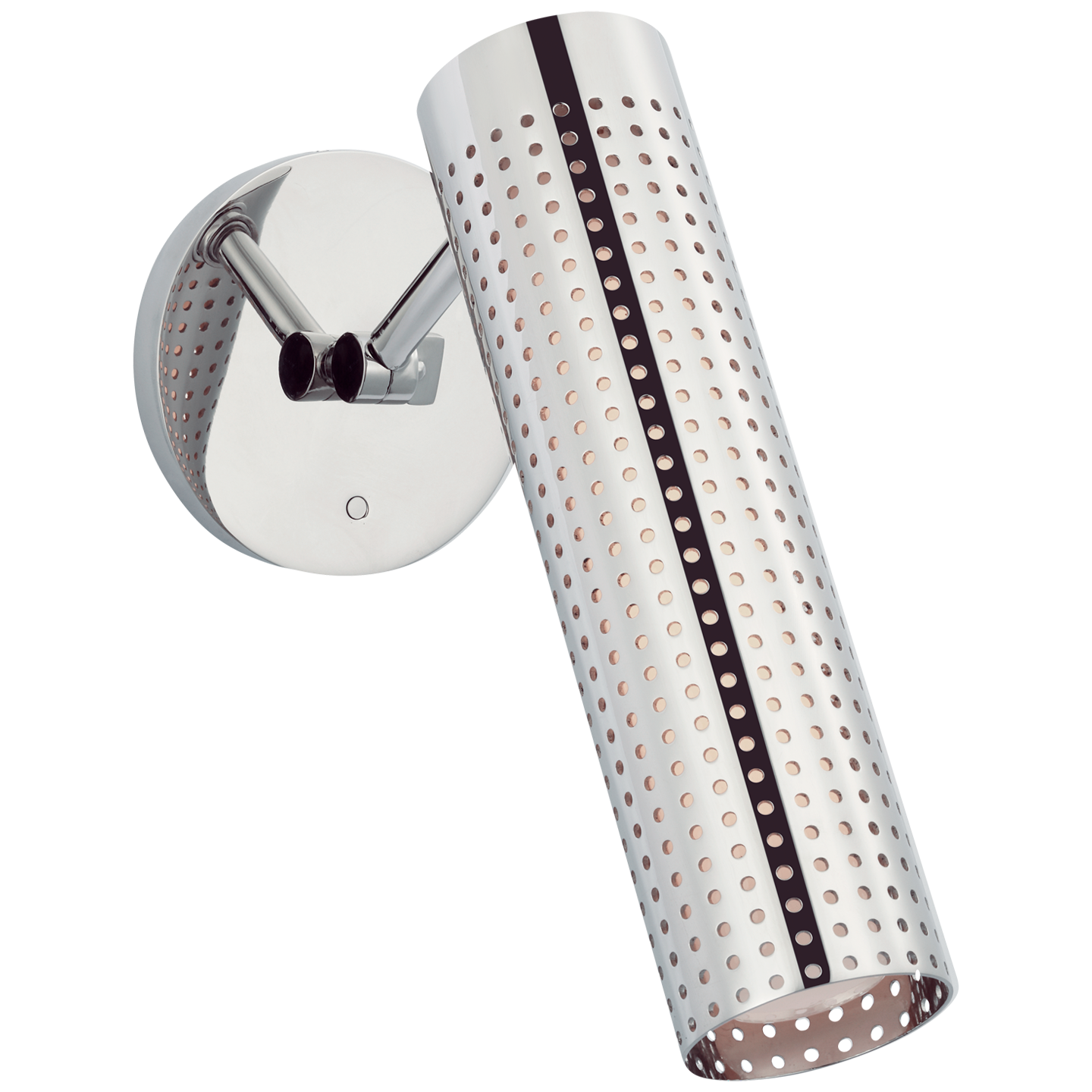 Precision 12" Articulating Sconce | Polished Nickel | White Glass