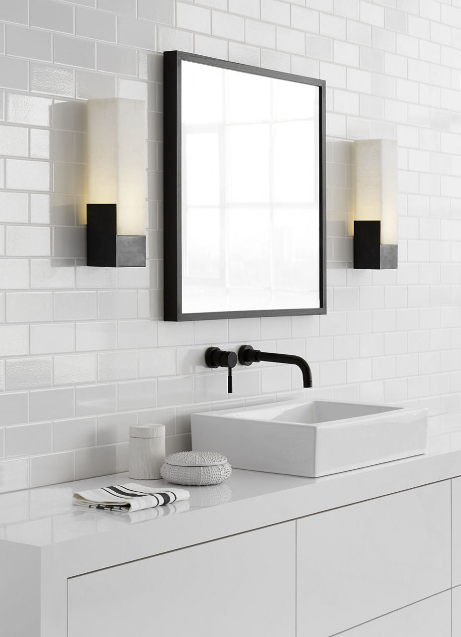 Covet Tall Box Bath Sconce | Bronze