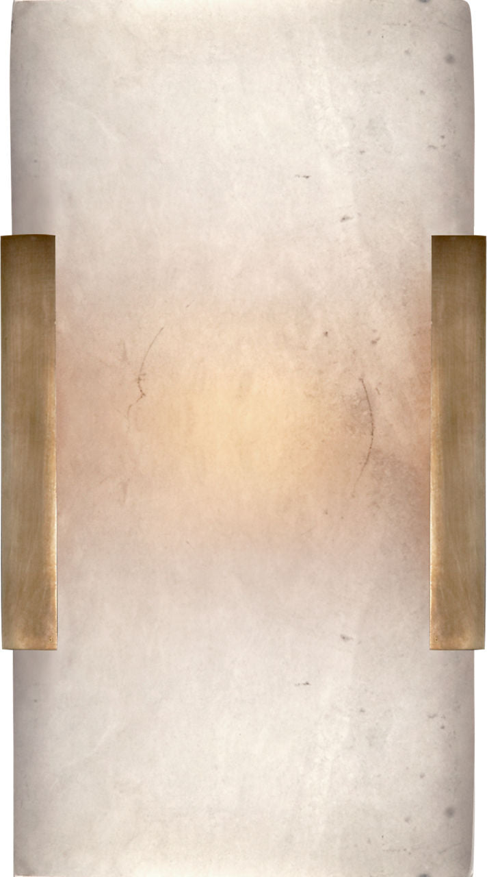 Covet Wide Clip Bath Sconce | Antique-Burnished Brass