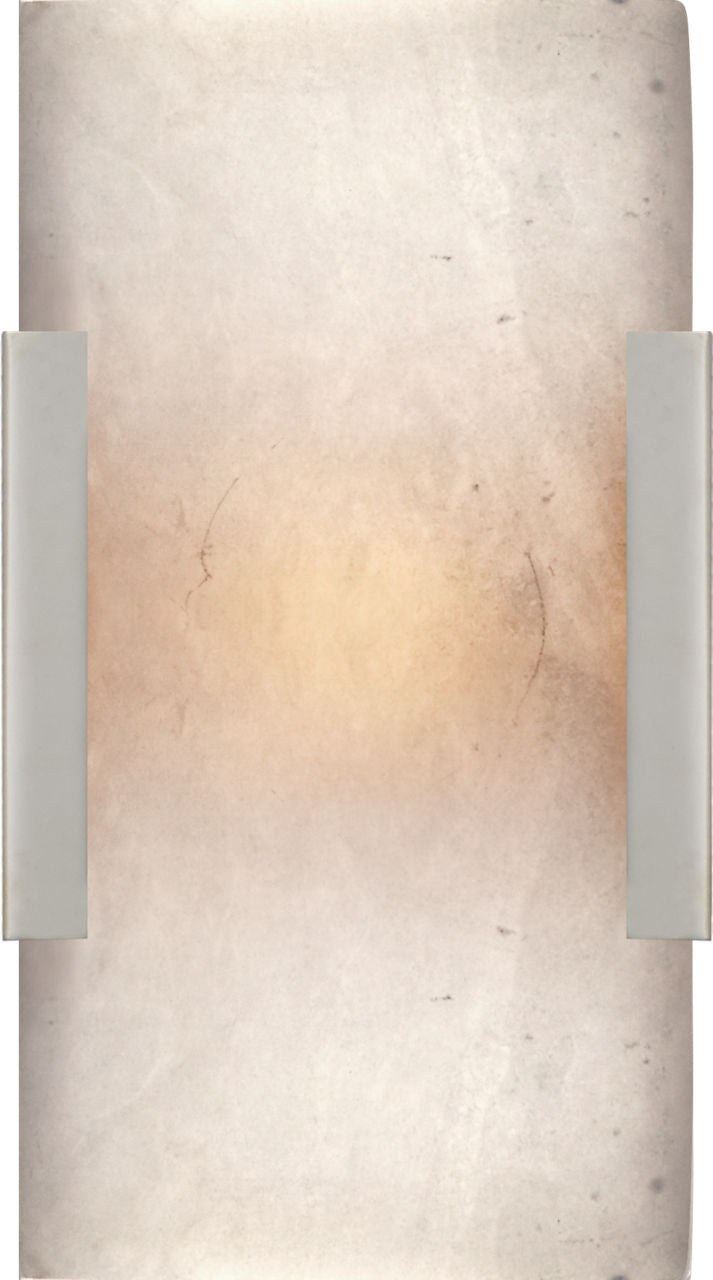 Covet Wide Clip Bath Sconce | Polished Nickel
