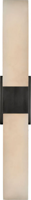 Covet Double Box Sconce | Bronze | Alabaster